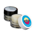 Lip Balm Economy Single Round Jar (Black or White Cap)